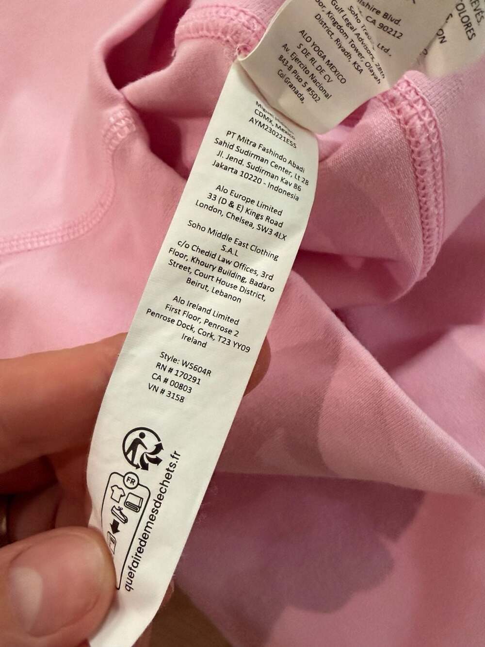 Alo Yoga High-Waist Leggings Pink Size S - Picture 6 of 12